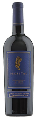 Pedestal Merlot Long Shadows Winery 2013, Walla Walla -- A U.S. project of famous Bordeaux winemaker Michel Rolland, Pedestal's blueberry and spice decadence hails from small but precise amounts of four other red varietals. A mesmerizing, deep purple color.